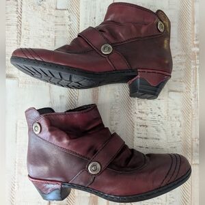 RIEKER Leather Kendra Ankle Boots, Size EU 38